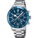 Relógio Festina F20575/2 azul com bracelete de aço, para homem.