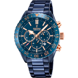 Relógio festina f20576/1 azul com correia de aço, masculino_PRODUCT