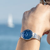 Relógio festina f20597/3 azul com correia de aço, mulher_LIFESTYLE