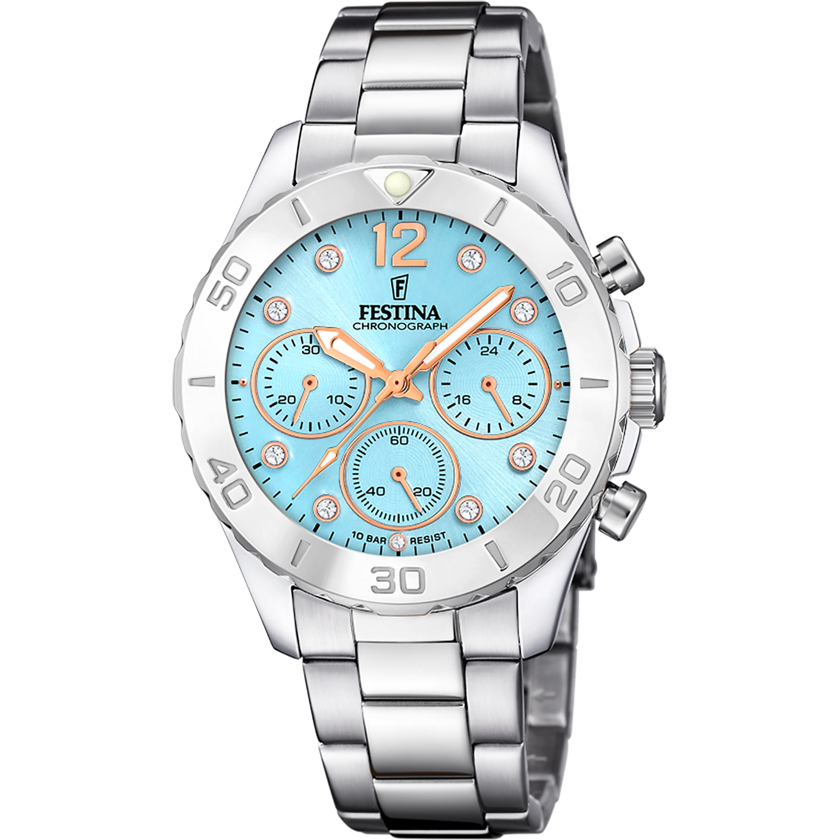 Relógio festina boyfriend collection f20603/4 azul pulsera de de aço inoxidável, mulher_PRODUCT