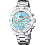 Relógio Festina Boyfriend Collection F20603/4 Azul Pulseira de Aço Inoxidável 316L, Mulher