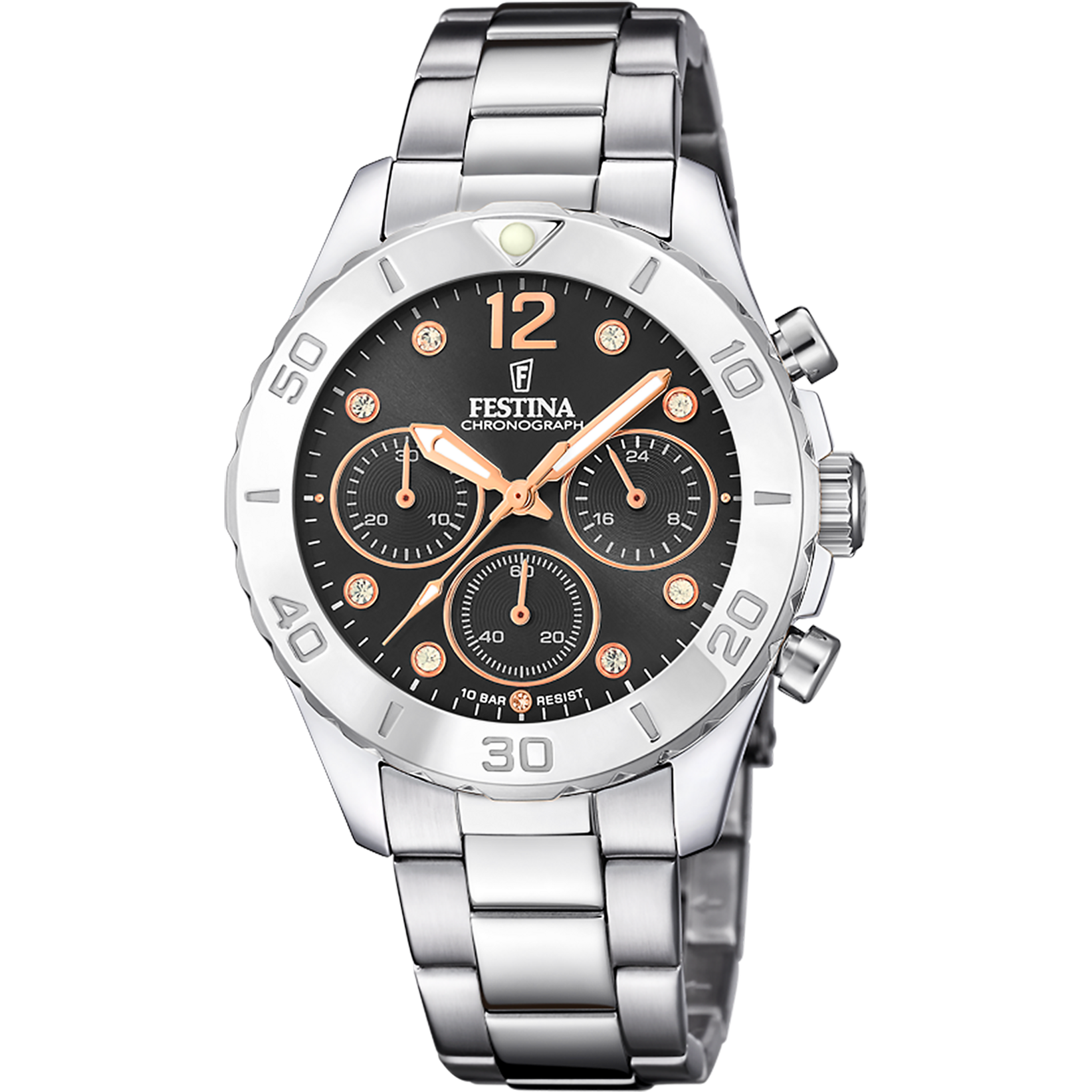 Relógio festina boyfriend collection f20603/6 preto pulsera de de aço inoxidável, mulher_PRODUCT