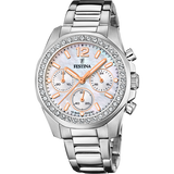 Relógio festina f20606/1 madrepérola feminino