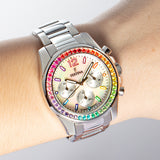 Relógio festina rainbow f20606/2 de aço, mulher_LIFESTYLE