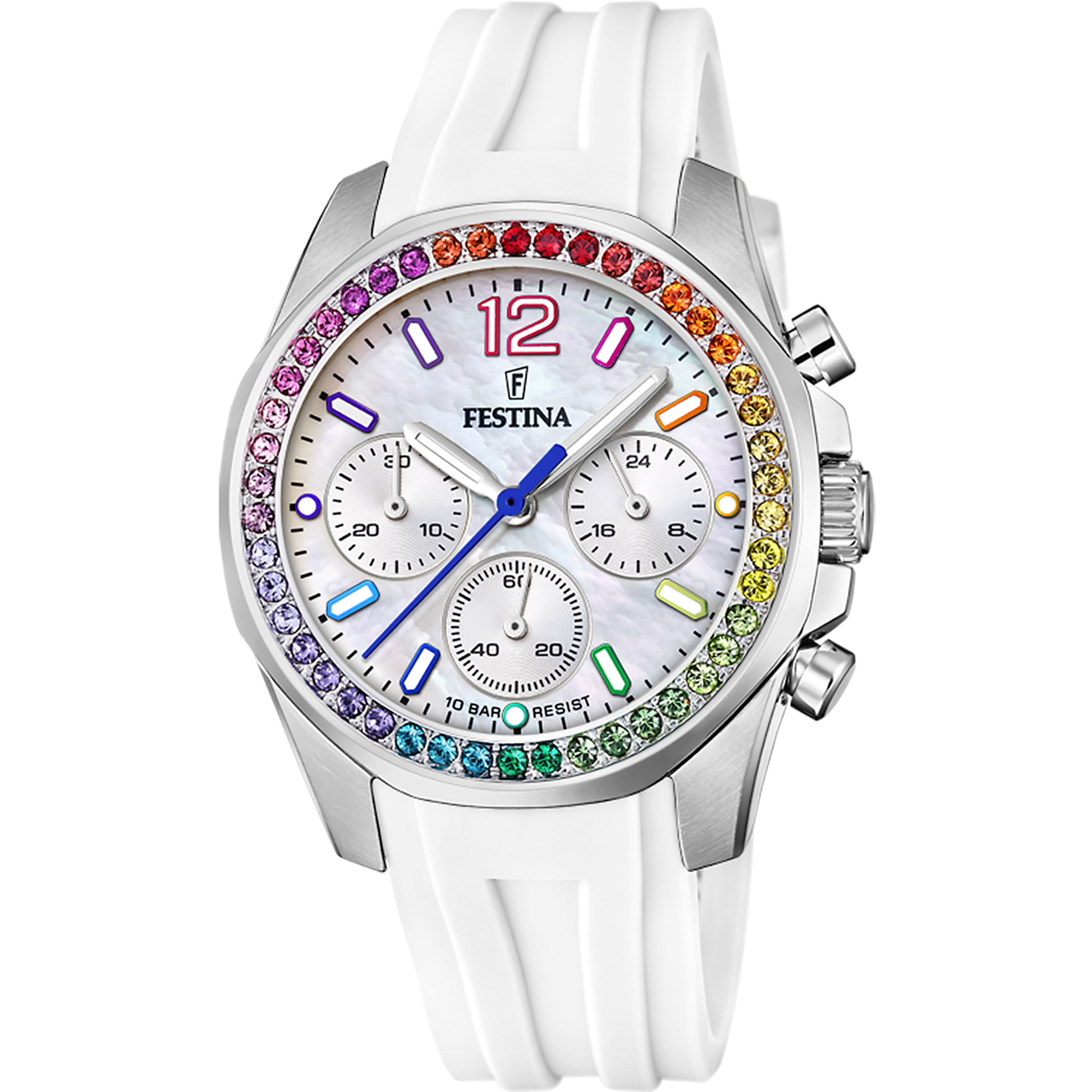 Relógio festina rainbow f20610/2 de aço, mulher_PRODUCT