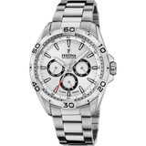 Relógio Festina F20623/1 Branco com Pulseira de Aço Inoxidável 316L para Homem