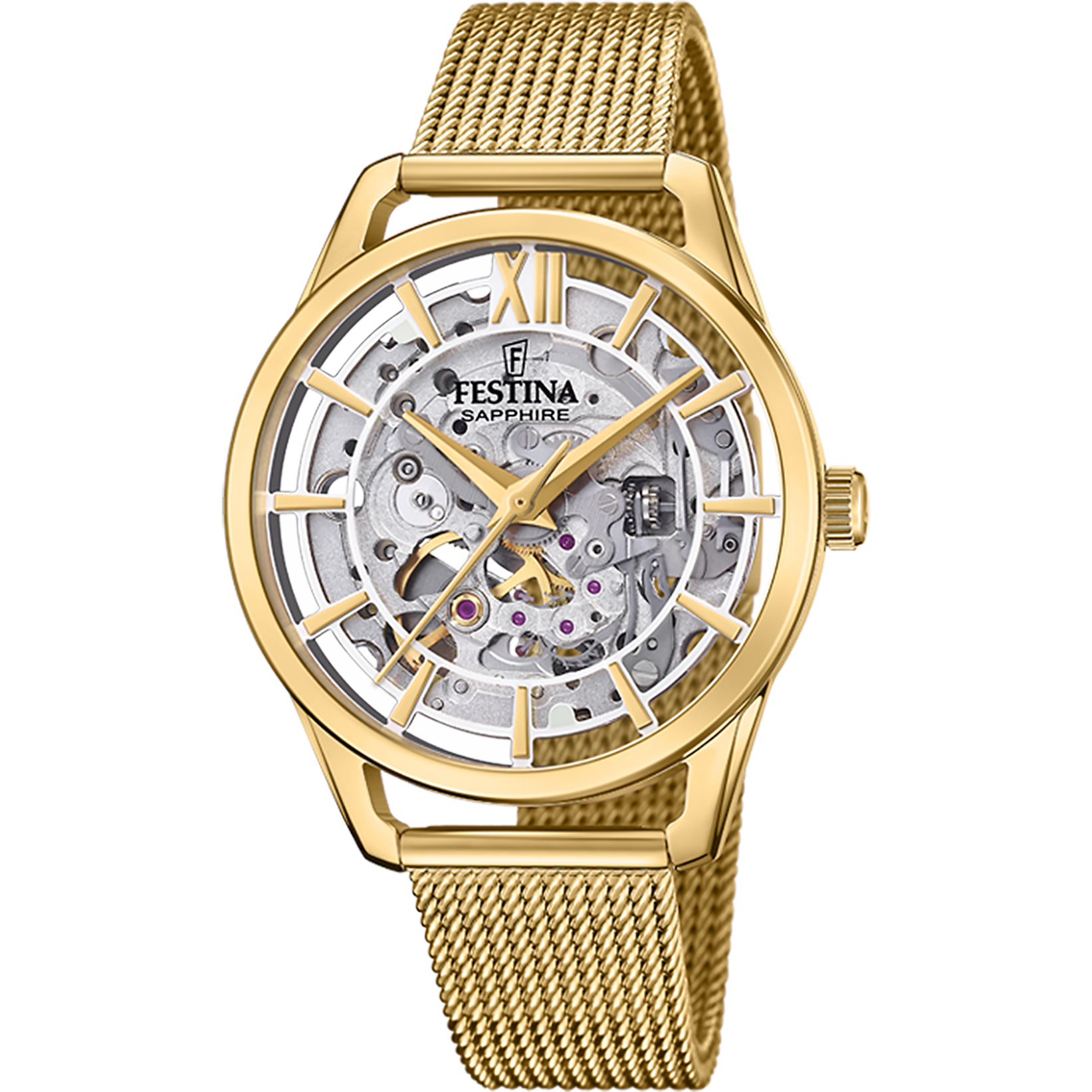 Relógio festina f20629/1 com correia de aço inoxidável 316l, feminino_PRODUCT