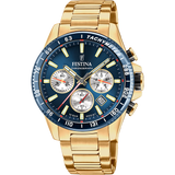 Relógio festina timeless chronograph f20634/2 azul pulseira de aço inoxidável, masculino_PRODUCT