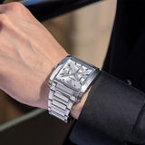 Relógio Festina F20635/1 prateado cinza com bracelete de aço inoxidável 316L, para homem.