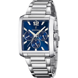 Relógio festina f20635/2 azul com correia de aço inoxidável 316l, para homem.