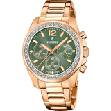 Relógio festina f20639/a verde pulsera de 316l de aço inoxidável, mulher_PRODUCT
