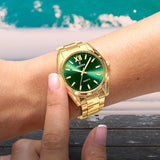 Relógio Festina F20640/9 Verde Pulseira de Aço Inoxidável 316L, Mulher