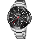 Relógio para homem festina chrono bike preto com pulseira de aço f20641/d