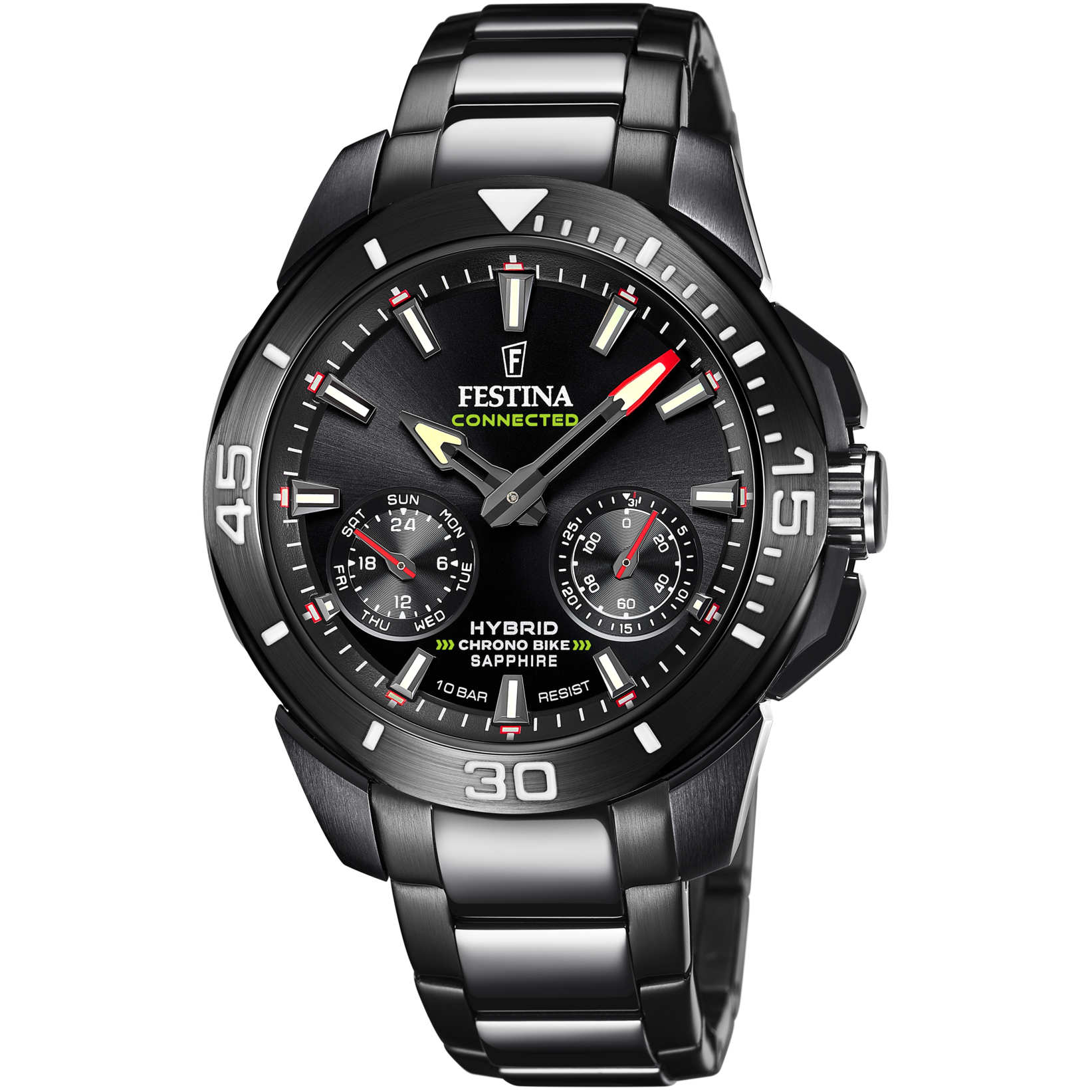 Festina connected f20648/1 preto aço inoxidável, homem_PRODUCT