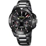 Festina connected f20648/1 preto aço inoxidável 316l, homem