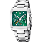 Relógio festina f20652/2 verde com correia de aço inoxidável 316l, homem.