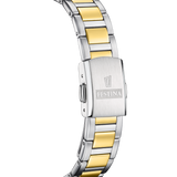 Festina energia solar f20655/1 creme aço inoxidável 316l, mulher