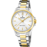 Festina energia solar f20655/2 branco aço inoxidável 316L, mulher