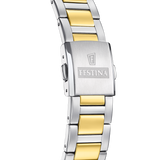 Festina energia solar f20657/1 prata aço inoxidável 316l, homem