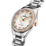 Festina Energia Solar F20658/1 Creme Aço Inoxidável 316L, Mulher