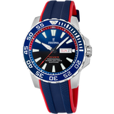 Relógio Festina F20662/1 Azul Pulseira de Borracha, Homem