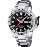 Relógio Festina F20665/4 Preto Pulseira de Aço Inoxidável 316L, Homem
