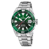 Relógio Festina The Originals F20669/2 Verde Pulseira de Aço Inoxidável 316L, Homem