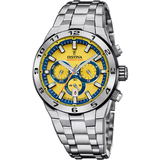 Relógio para homem festina chrono bike amarelo com pulseira de aço f20670/4