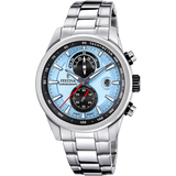 Relógio Festina Timeless Chronograph F20694/2 Azul, Pulseira de Aço Inoxidável 316L, Homem