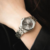 Relógio festina f20697/2 cinzento pulsera de titânio, mulher
