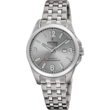 Relógio festina f20697/2 cinzento pulsera de titânio, mulher
