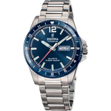 Relógio Festina F20698/2 Azul Pulseira de Titânio, Homem