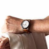 Relógio festina titanium f20699/1 prata cinza pulsera de couro, homem_LIFESTYLE