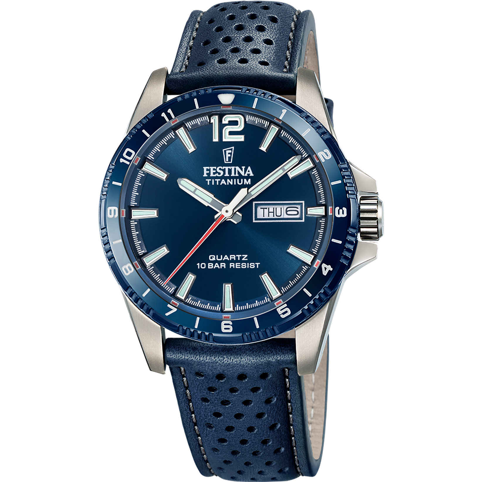 Relógio festina titanium f20699/2 azul pulsera de couro, homem_PRODUCT
