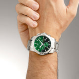 Relógio festina timeless chronograph f20704/5 verde pulsera de de aço inoxidável, homem_LIFESTYLE