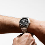 Relógio festina f20707/6 preto pulsera de 316l de aço inoxidável, homem_LIFESTYLE