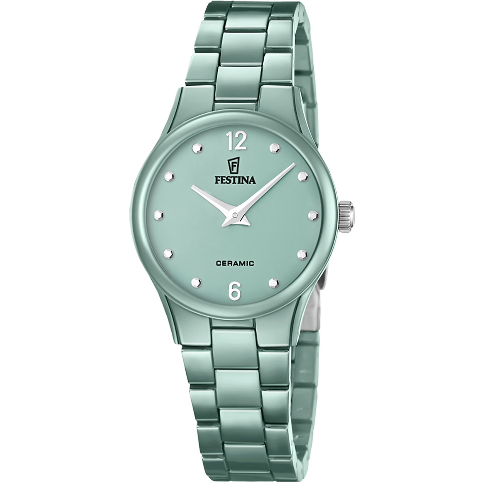 Relógio festina ceramic f20751/3 verde pulsera de cerâmica, mulher_PRODUCT