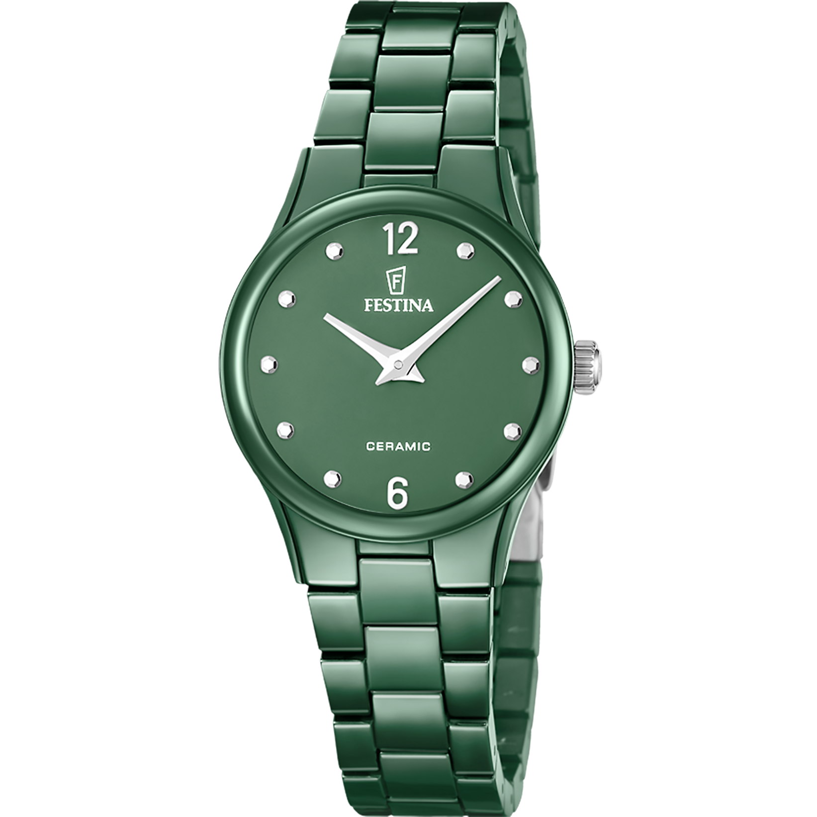 Relógio festina ceramic f20751/6 verde pulsera de cerâmica, mulher_PRODUCT