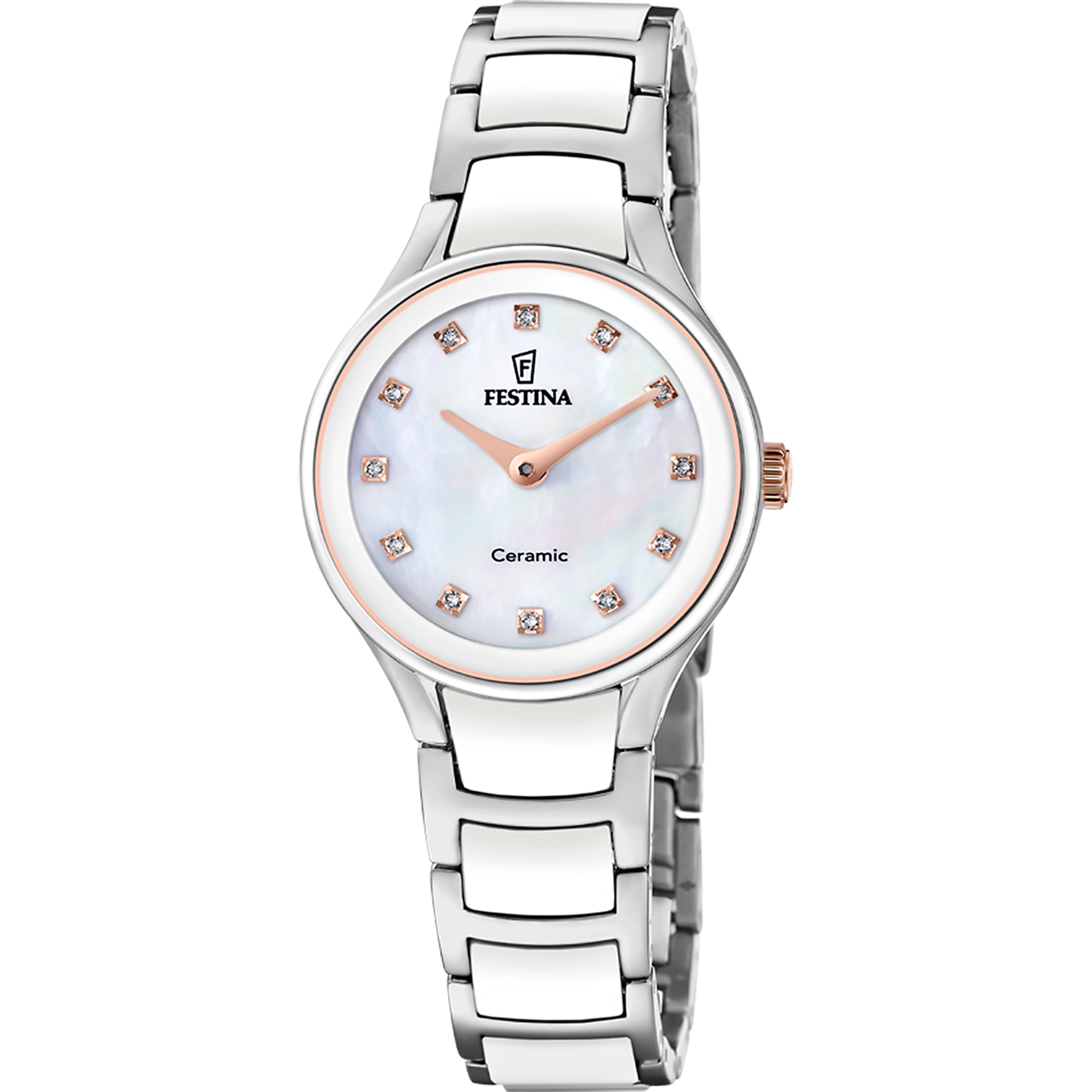 Relógio festina ceramic f20752/8 branco pulsera de de aço inoxidável, mulher_PRODUCT