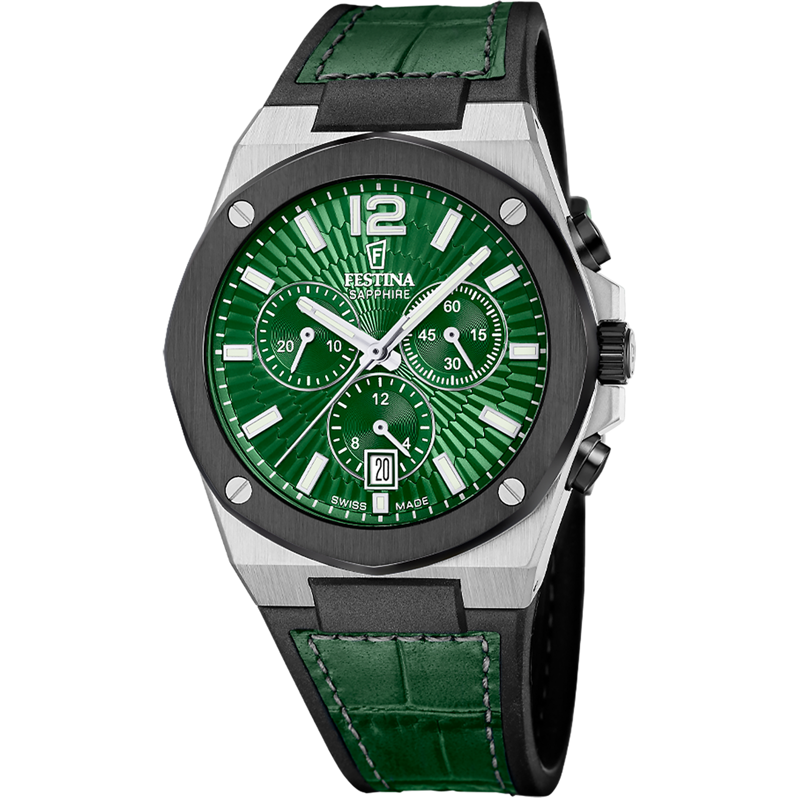 Relógio festina swiss made f22003/3 verde homem_PRODUCT
