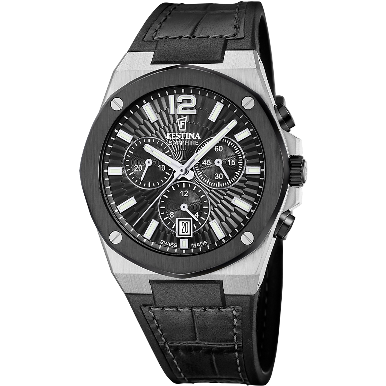 Relógio festina swiss made f22003/4 preto homem_PRODUCT