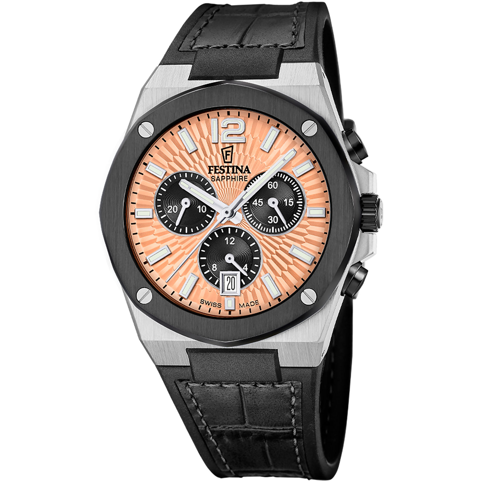 Relógio festina swiss made f22003/6 castanho homem_PRODUCT