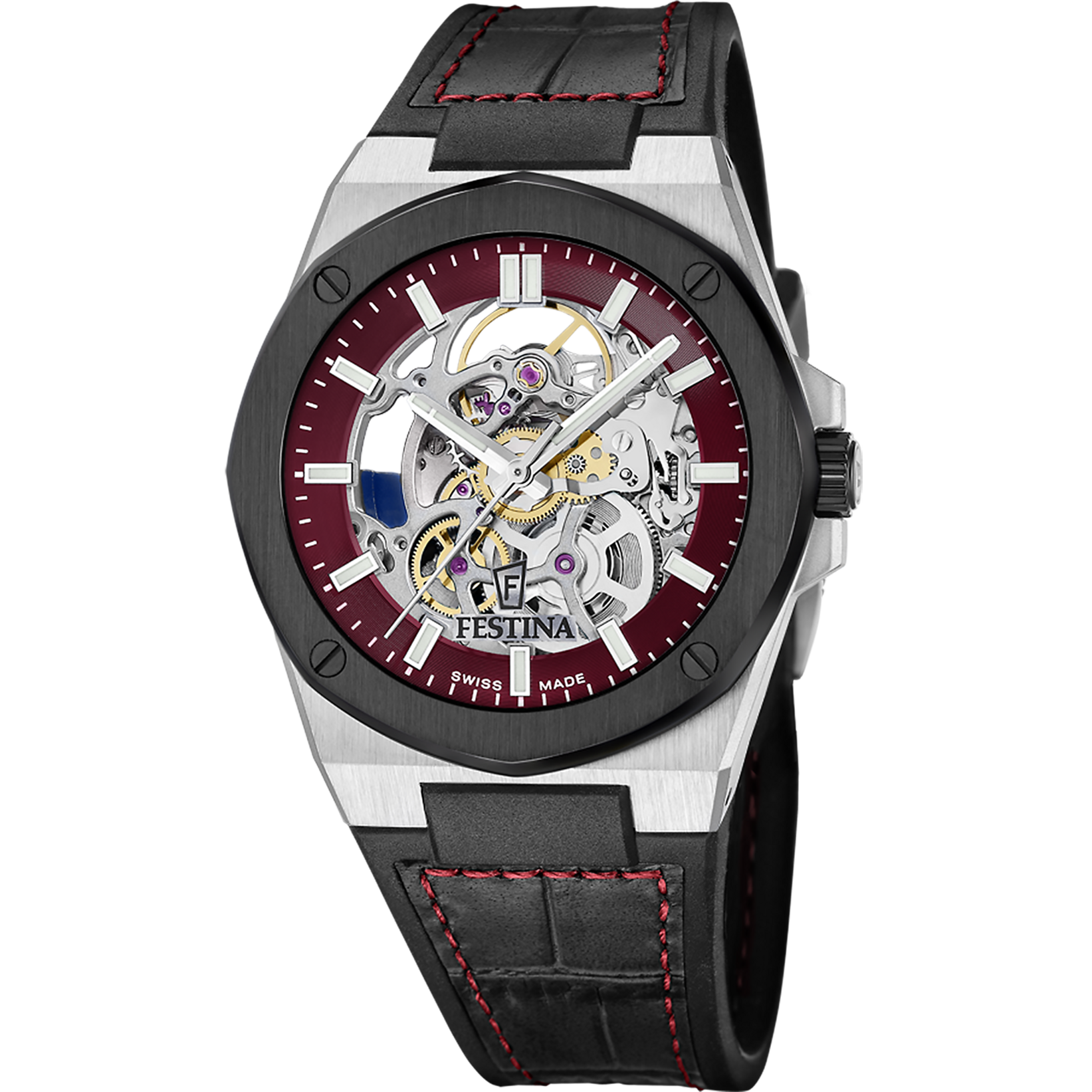 Relógio festina swiss made f22009/2 vermelho homem_PRODUCT
