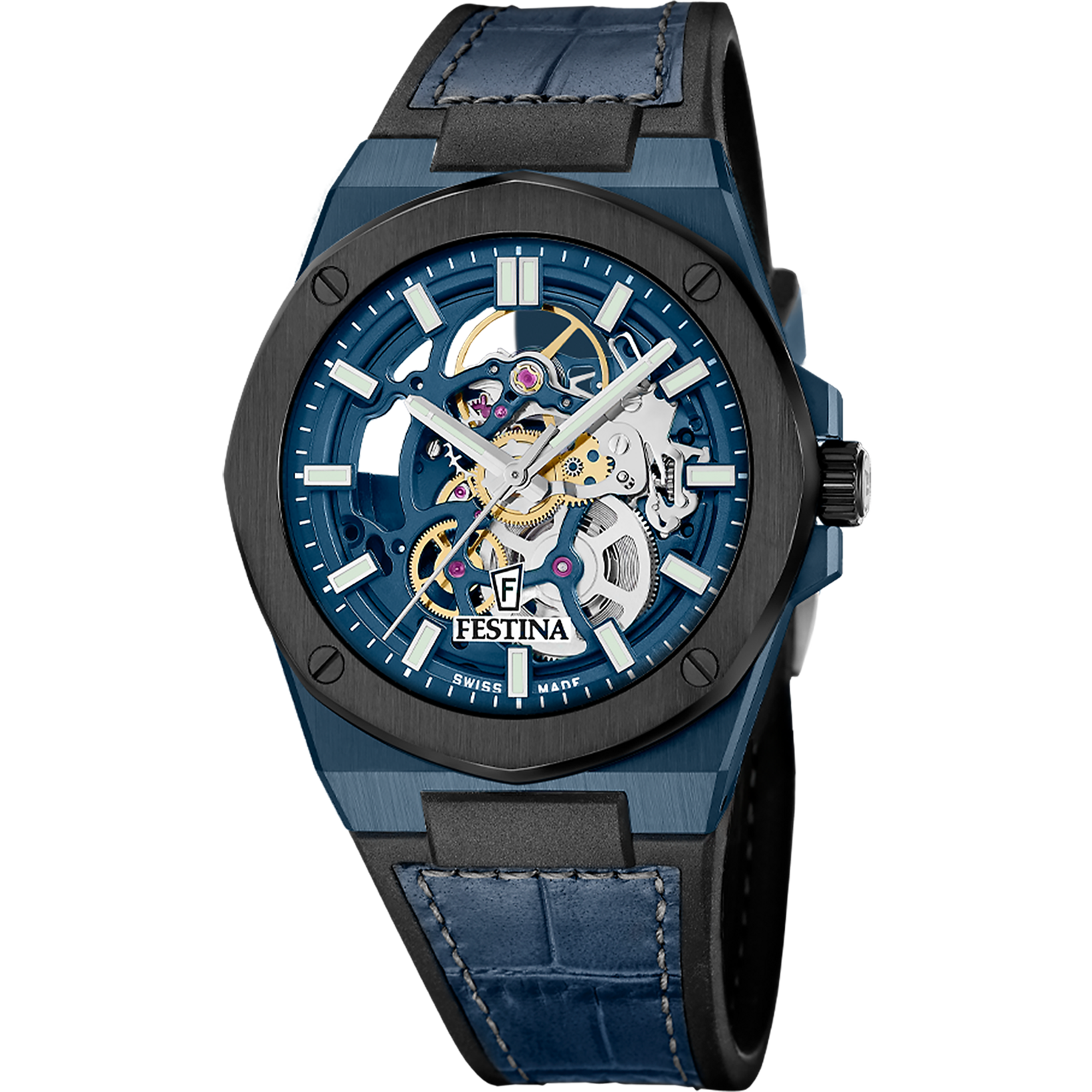 Relógio festina swiss made f22011/1 azul homem_PRODUCT