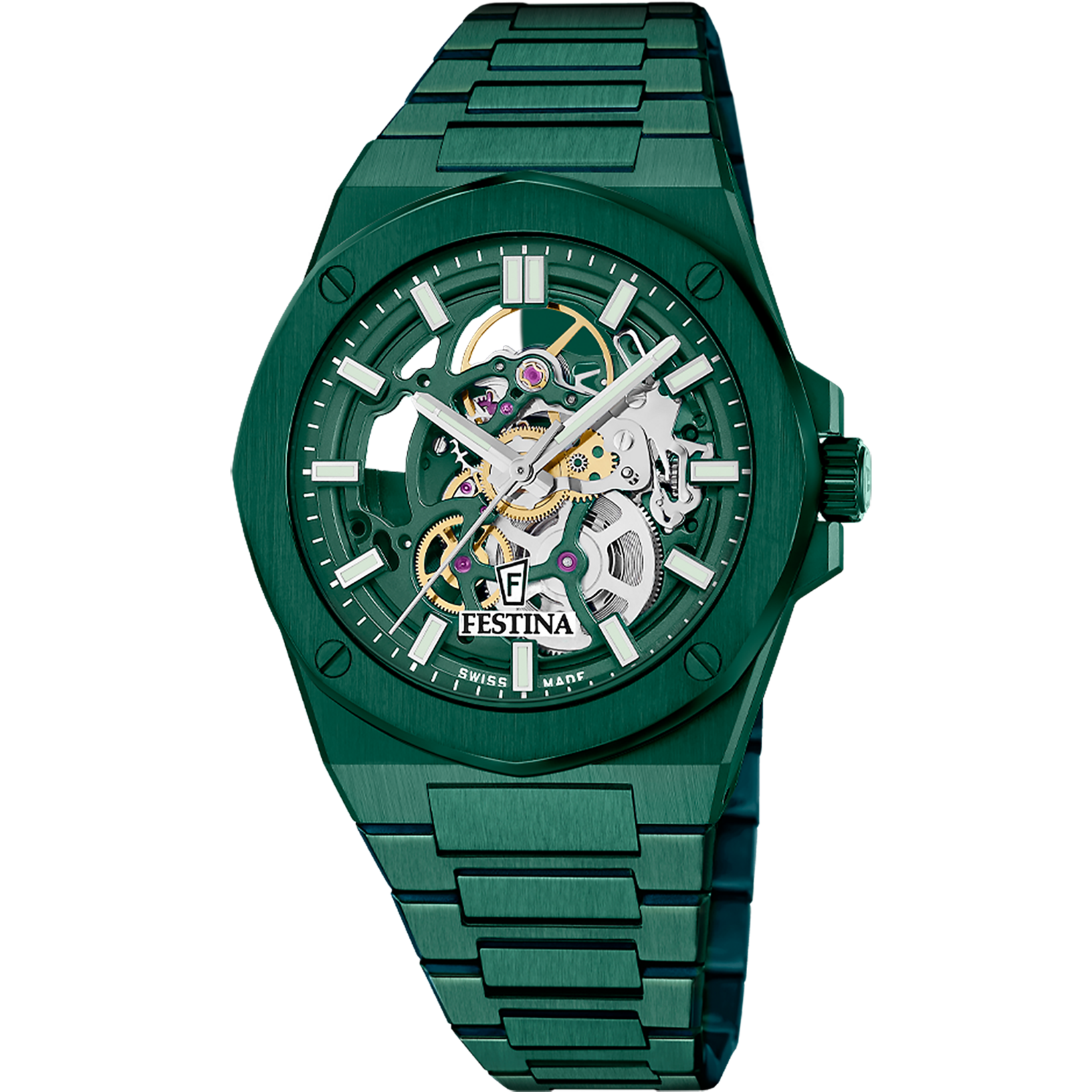 Relógio festina swiss made f22012/1 verde homem_PRODUCT