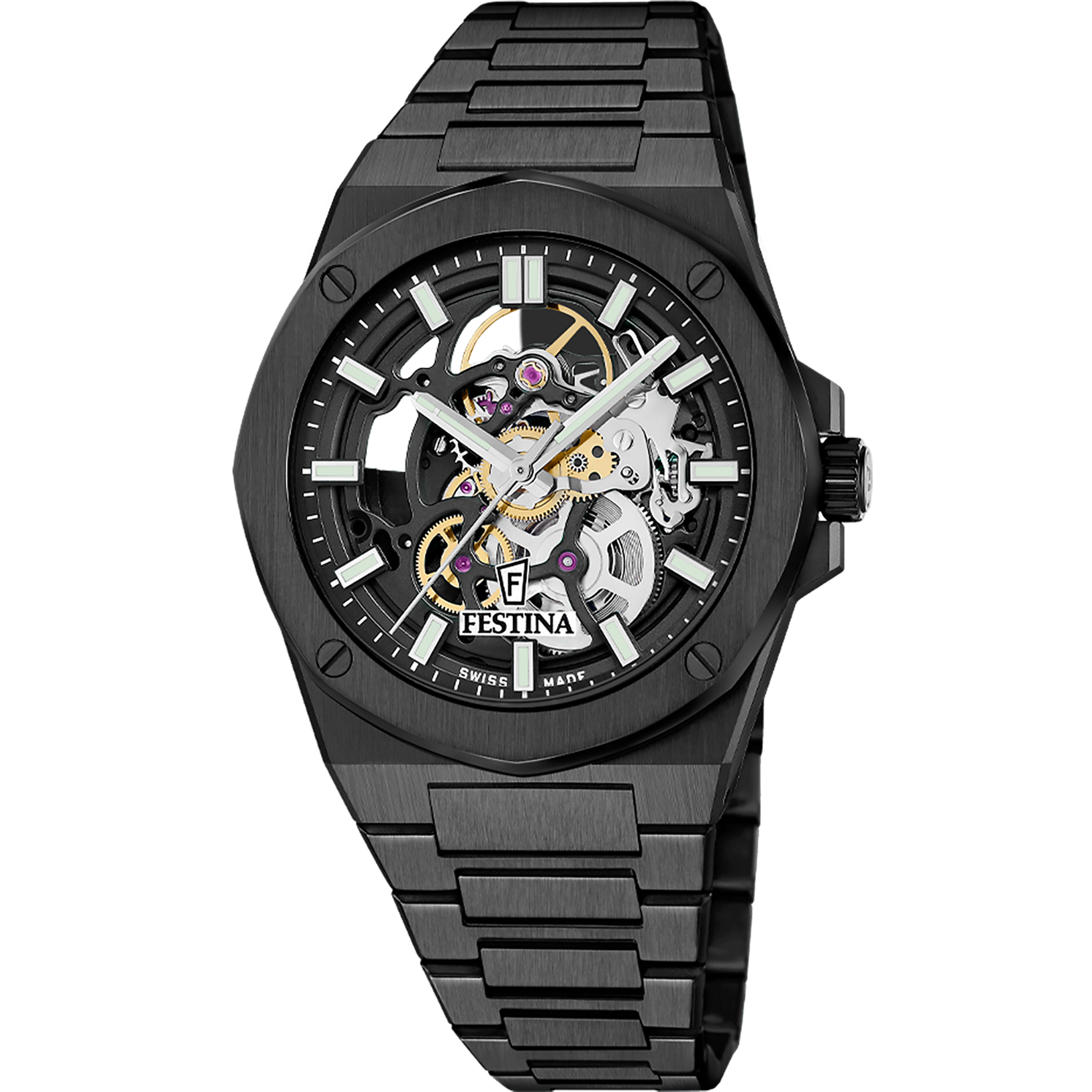 Relógio festina swiss made f22014/1 preto homem_PRODUCT