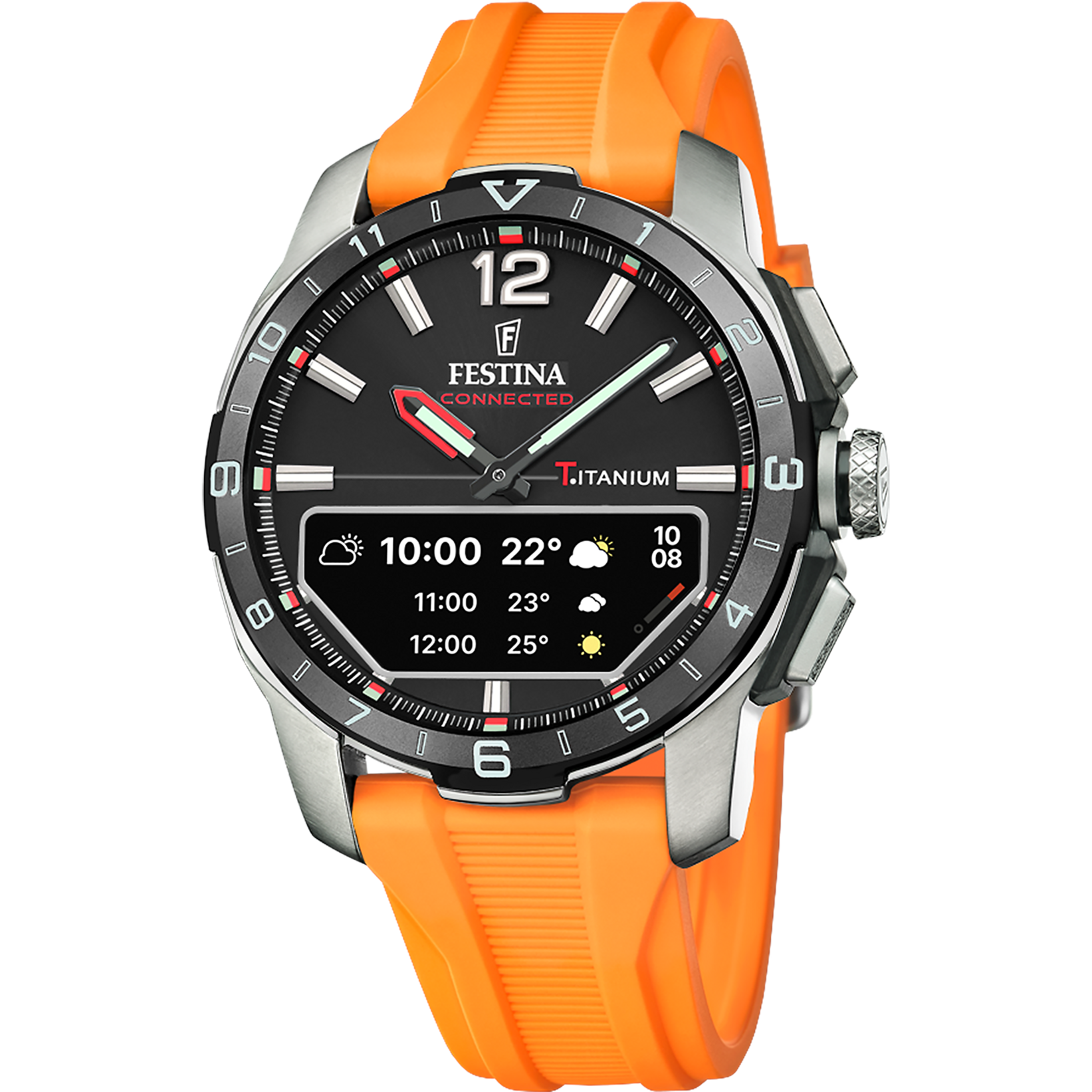 Relógio masculino festina connected d laranja f23000/d_PRODUCT