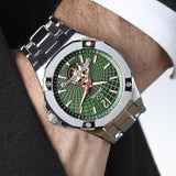 Relógio masculino jaguar automatic balancier de cor verde j1007/3