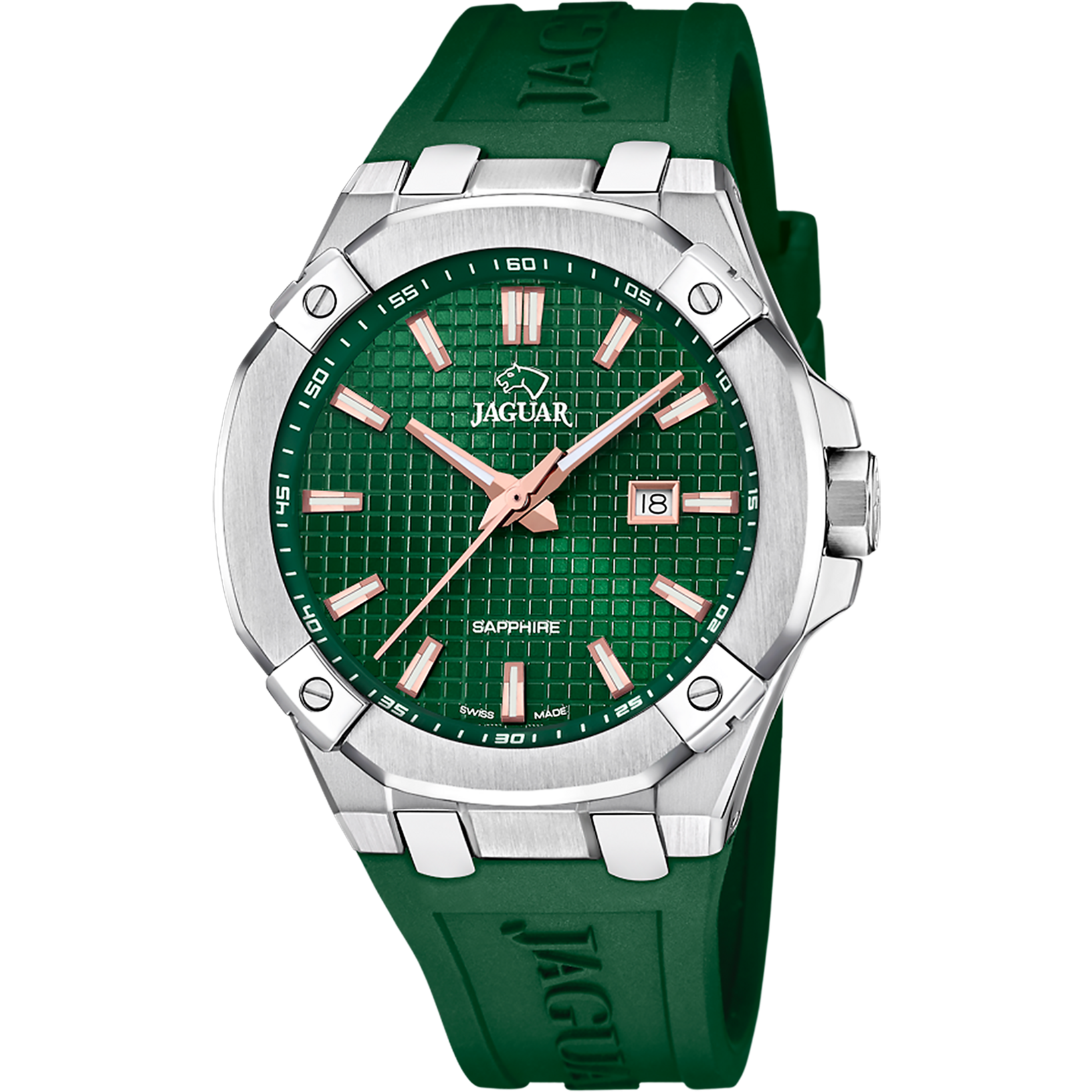 Relógio suíço jaguar diplomatic de cor verde j1010/3_PRODUCT