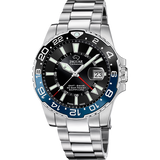 Relógio masculino jaguar ceramic gmt de cor azul j1011/4